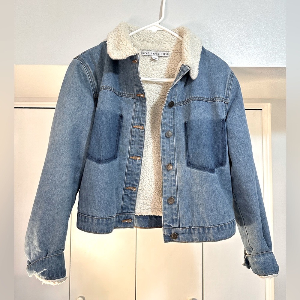 Sherpa lined Jean jacket, women’s